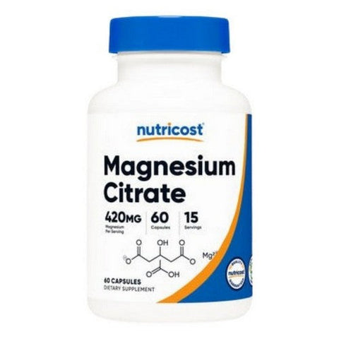 Nutricost, Magnesium Citrate, 420 Mg, 60 Caps Nutricost