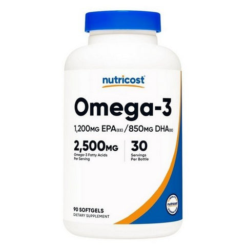 Nutricost, Omega-3, 2500 Mg, 90 Softgels Nutricost