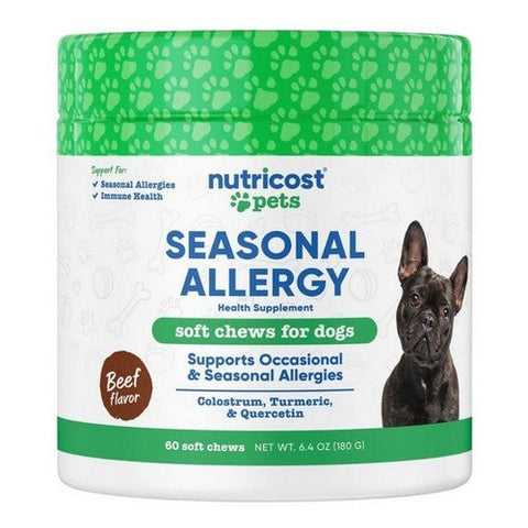 Nutricost, Nutricost Pet Seasonal Allergy Chews Beef, 60 Chewables Nutricost