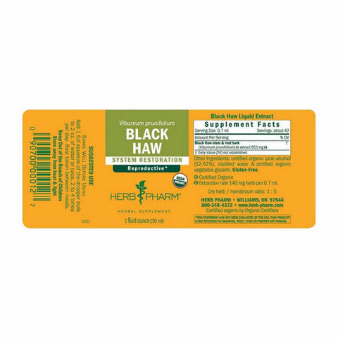 Herb Pharm, Black Haw, 1 Oz