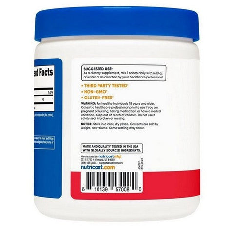 Nutricost, L-Citrulline Malate (2:1) Powder Fruit Punch, 300 Grams Nutricost