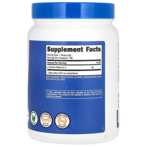 Nutricost, L-Citrulline Malate 2:1 Powder Blue Raspberry, 600 Grams Nutricost