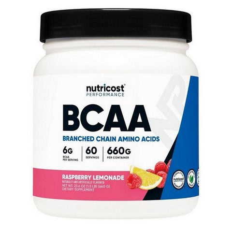 Nutricost, BCAA Powder Raspberry Lemonade, 60 Servings Nutricost