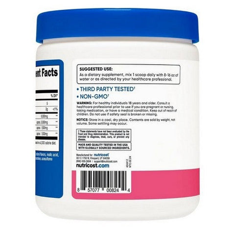 Nutricost, BCAA Powder Raspberry Lemonade, 30 Serving Nutricost