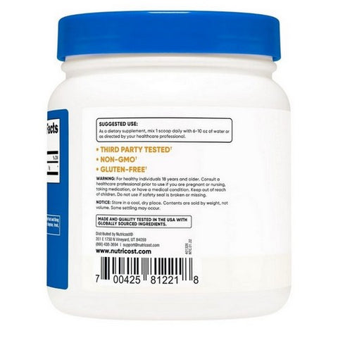 Nutricost, L-Glutamine Powder, 500 Grams Nutricost