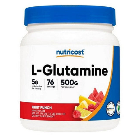 Nutricost, L-Glutamine Powder Fruit Punch, 500 Grams Nutricost