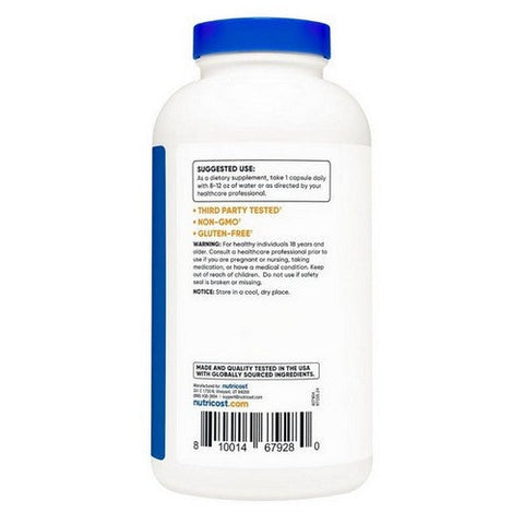 Nutricost, L-Arginine Capsules, 500 Mg, 300 Capsules Nutricost