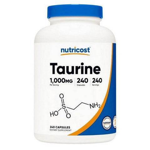 Nutricost, Taurine Capsules, 1000 Mg, 240 Count Nutricost