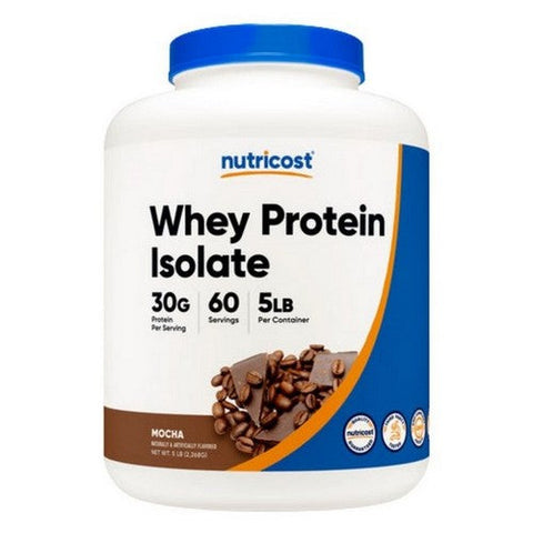 Nutricost, Whey Protein Isolate Powder Mocha, 5 Lbs Nutricost