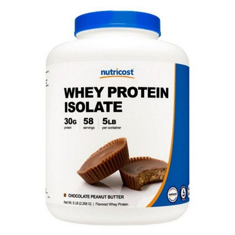 Nutricost, Whey Protein Isolate Powder Chocolate Peanut Butter, 5 Lbs Nutricost