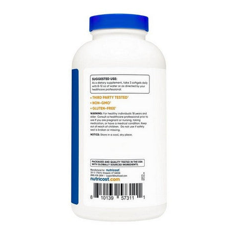 Nutricost, CLA Softgels, 2400 Mg, 240 Count