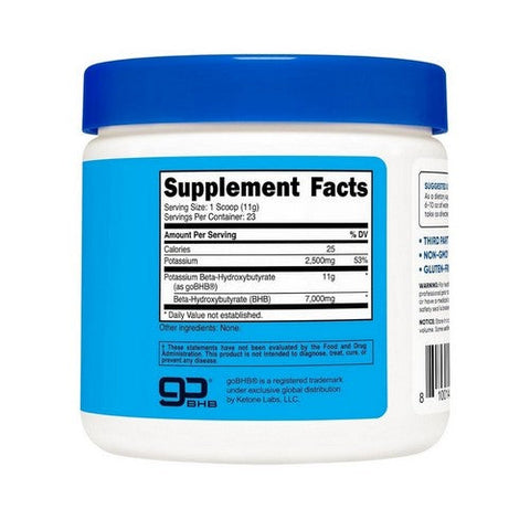Nutricost, Ketone BHB Potassium Powder, 250 Grams Nutricost