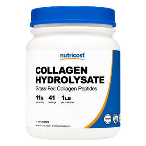 Nutricost, Grass-Fed Collagen Hydrolysate Powder, 1 Lb Nutricost