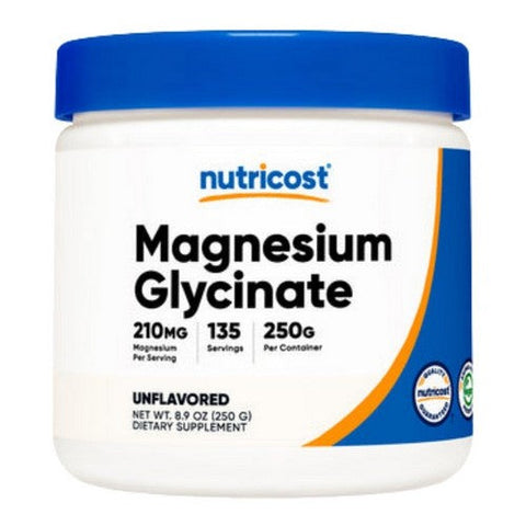 Nutricost, Magnesium Glycinate Powder, 250 Grams Nutricost
