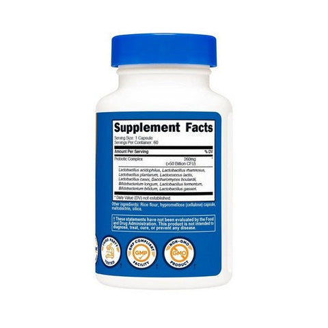 Nutricost, Probiotic Complex, 50 Billion CFU, 60 Caps Nutricost