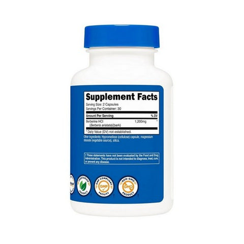 Nutricost, Berberine HCl, 1200 Mg, 60 Caps Nutricost