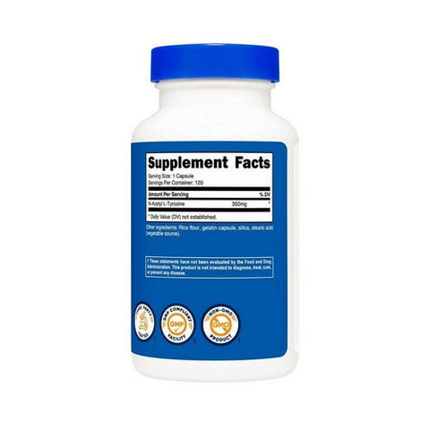 Nutricost, N-Acetyl L-Tyrosine Capsules, 350 Mg, 120 Count Nutricost
