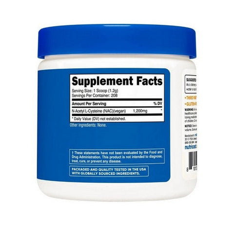 Nutricost, Vegan N-Acetyl Cysteine Nac Powder, 250 Grams Nutricost