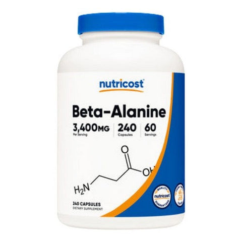 Nutricost, Beta Alanine Capsules, 3400 Mg, 240 Count Nutricost