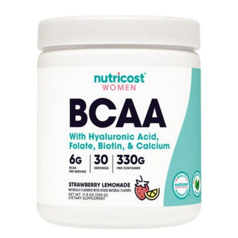 Nutricost, BCAA for Women Powder Strawberry Lemonade, 30 Serving Nutricost