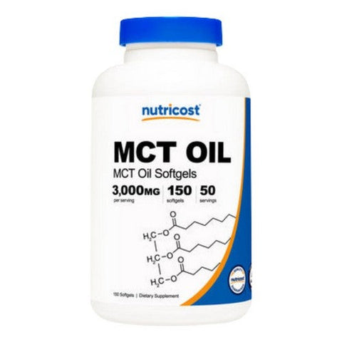 Nutricost, MCT Oil Softgels, 3000 Mg, 150 Count Nutricost