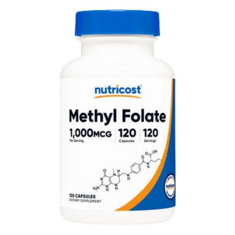 Nutricost, Methyl Folate Capsules, 1000 Mg, 120 Count Nutricost