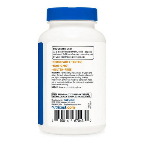 Nutricost, Baikal Skullcap Capsules, 500 Mg, 120 Count Nutricost
