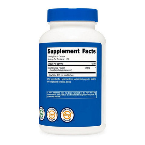 Nutricost, Baikal Skullcap Capsules, 500 Mg, 120 Count Nutricost