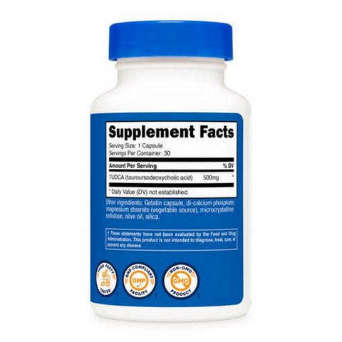 Nutricost, Tudca Capsules, 500 Mg, 30 Count Nutricost
