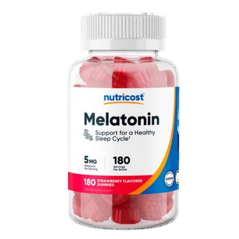 Nutricost, Melatonin Gummies, 5 Mg, 180 Count Nutricost