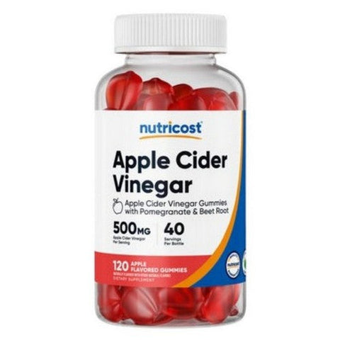 Nutricost, Apple Cider Vinegar Gummies, 500 Mg, 120 Count Nutricost