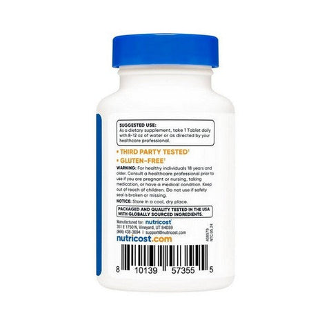 Nutricost, Zinc Gluconate Tablets, 50 Mg, 180 Count Nutricost