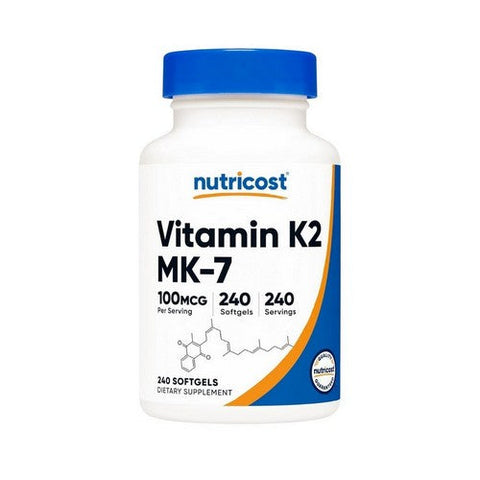 Nutricost, Vitamin K2 Mk-7, 100 Mcg, 240 Softgels Nutricost