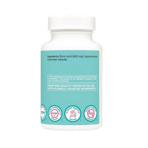 Nutricost, Women Boric Acid Suppository Capsules, 600 Mg, 30 Count Nutricost