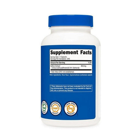 Nutricost, Saffron, 88.5 Mg, 240 Caps Nutricost