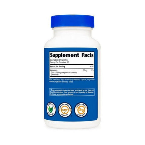 Nutricost, Magnesium Orotate, 1000 Mg, 120 Caps Nutricost