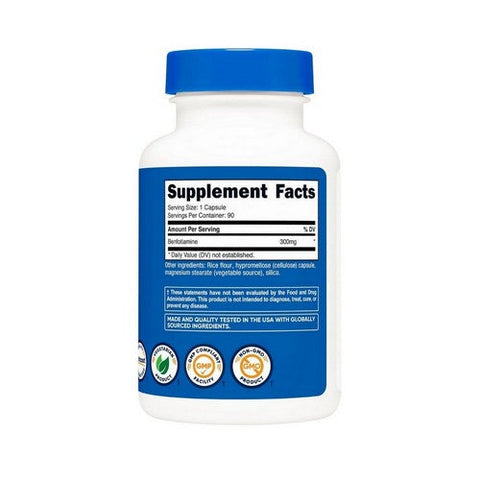 Nutricost, Benfotiamine, 300 Mg, 90 Caps Nutricost