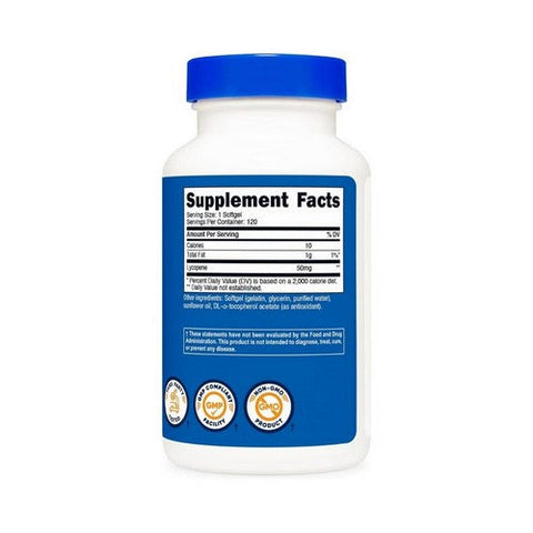 Nutricost, Lycopene, 50 Mg, 120 Softgels Nutricost