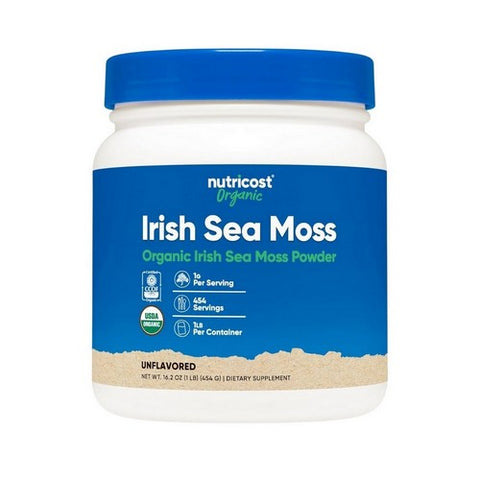 Nutricost, Organic Irish Sea Moss Powder Unflavoured, 1 Lb Nutricost