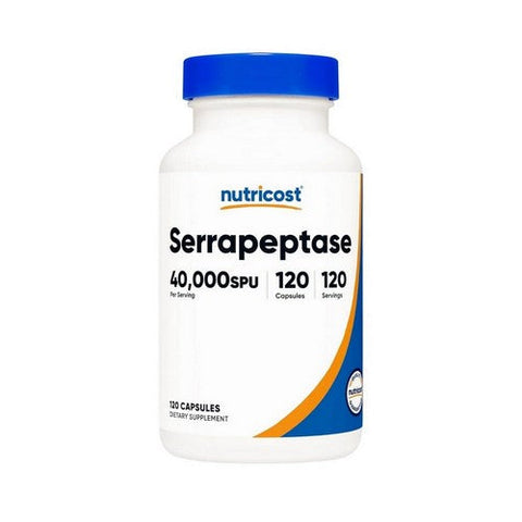 Nutricost, Serrapeptase, 40,000 SPU, 120 Caps Nutricost