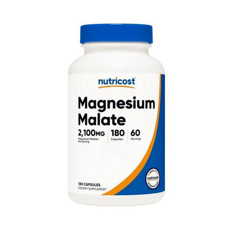 Nutricost, Magnesium Malate, 2100 Mg, 180 Caps Nutricost