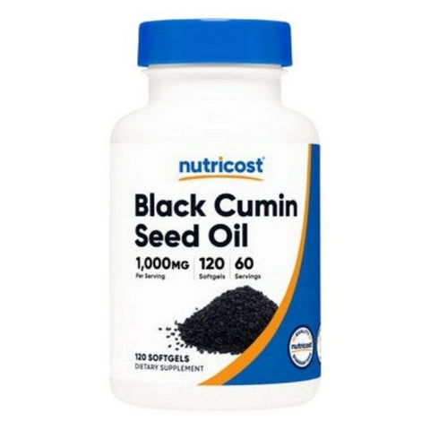 Nutricost, Black Cumin Seed Oil Softgels, 1000 Mg, 120 Count