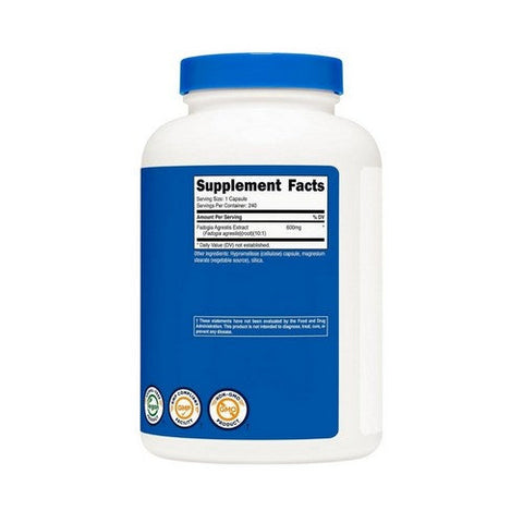 Nutricost, Fadogia Agrestis Capsules, 600 Mg, 240 Count Nutricost