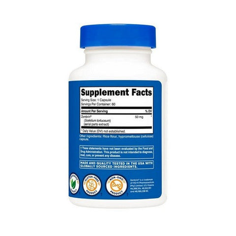Nutricost, Zembrin Capsules, 50 Mg, 60 Count Nutricost