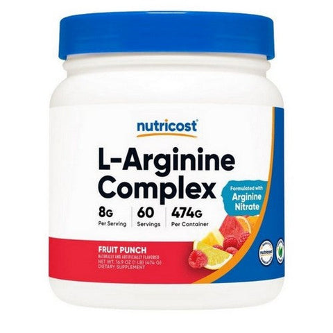 Nutricost, L-Arginine Complex Powder Fruit Punch, 60 Servings Nutricost