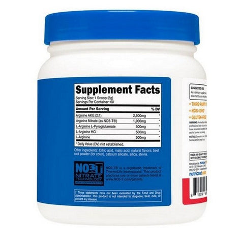 Nutricost, L-Arginine Complex Powder Fruit Punch, 60 Servings Nutricost