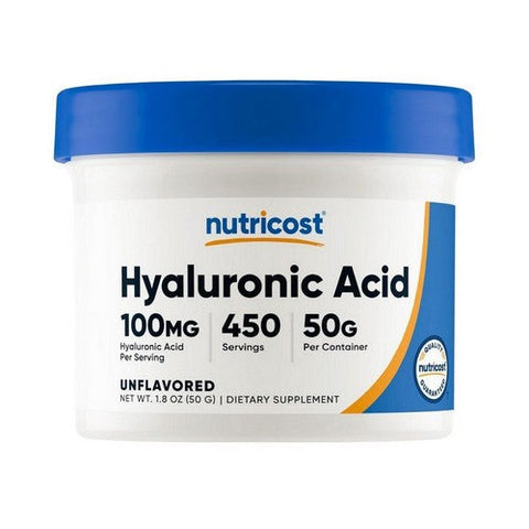 Nutricost, Hyaluronic Acid Unflavoured, 100 Mg, 50 Grams Nutricost