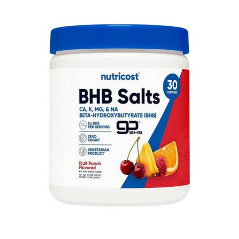 Nutricost, Bhb Salts Gobhb Fruit Punch, 9.3 Oz Nutricost