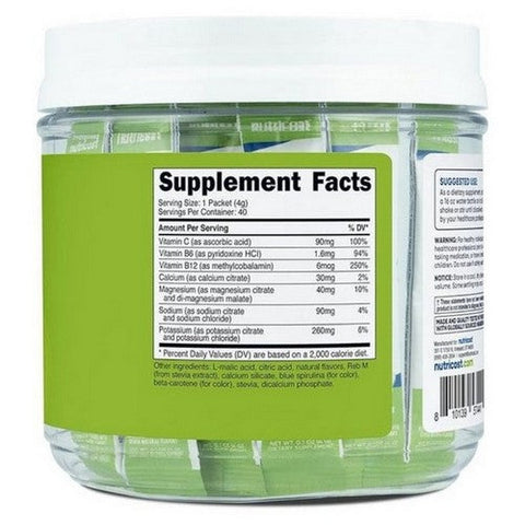 Nutricost, Electrolytes Hydration Complex Stickpacks Green Apple, 40 Sticks Nutricost