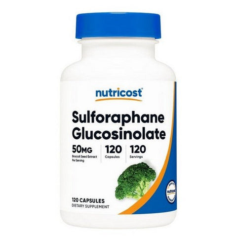 Nutricost, Sulforaphane Glucosinolate Capsules, 50 Mg, 120 Count